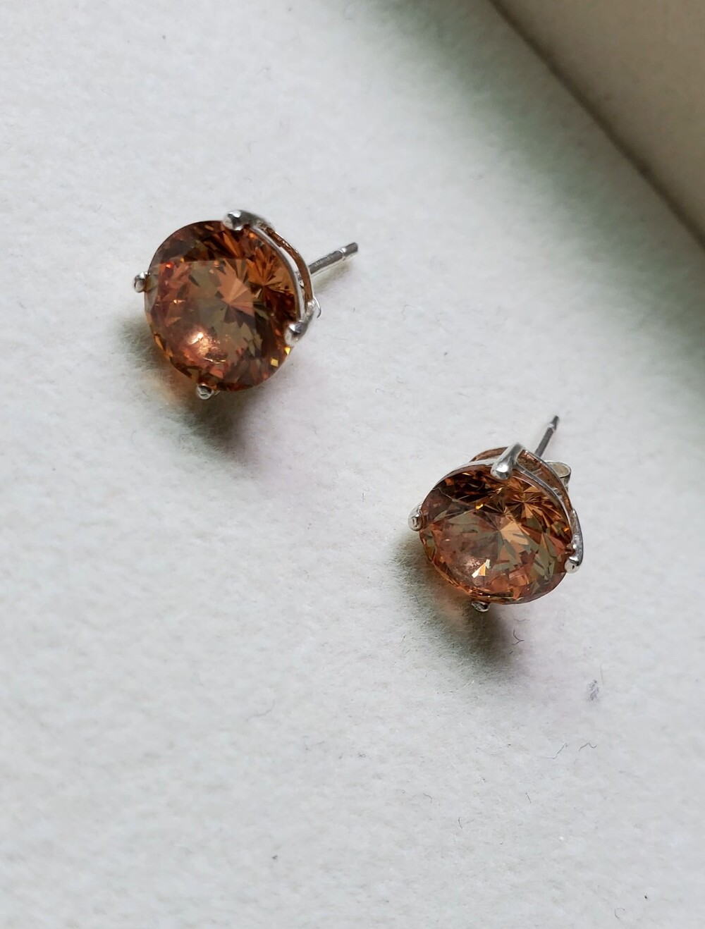 925 Sterling Silver with Crystals • Earrings By Vivah